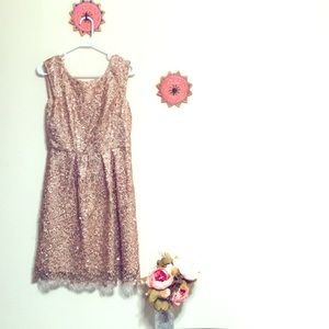 Gold cocktail dress size 4
